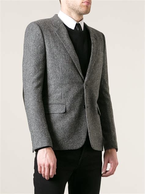 Saint Laurent Herringbone Jackets for Men 